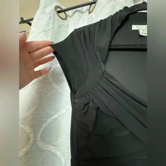 White House Black Market Dress Size 4 Structured Cinched Little Black dress - Picture 4 of 14